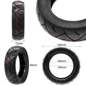 Cauciuc 10x3.0-6 | 255x80 | 80/65-6 pentru trotinete electrice Kukirin G2 Max, Kukirin G3 Pro, Kukirin M4, Kukirin M4 Pro, Ausom Leopard DT1 Pro, eWheel - Img 2