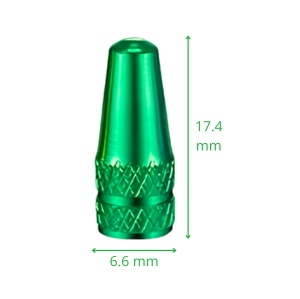 Set 5 capace valve Presta pentru biciclete, Greluma, Verde - Img 2