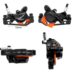 Set frâne hidraulice Nutt, kit A5-D, Față-Stângă: 1 x etrier + 1 x manetă frână, compatibil cu trotinete electrice Kukirin G4 - Img 3