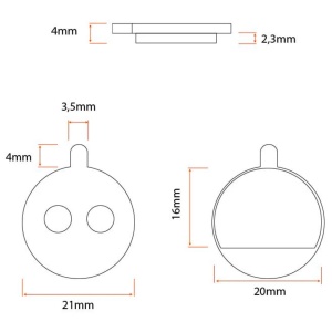 Set plăcuțe frână pentru trotinete electrice Kukirin M4, Kukirin M4 Pro, Kukirin G1 Pro, Myria Titan, Ninebot F20/F25/F30/F40, Rășina, eWheel - Img 2