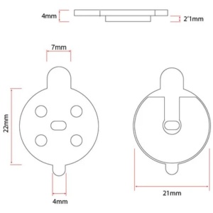 Set plăcuțe frână pentru trotinete electrice Niu KQi2, Niu KQi3, Niu KQi3 Pro, Rășină, eWheel - Img 2