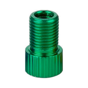 Adaptor valvă Presta (SV) în valvă Auto/Schrader (AV) pentru biciclete, HZJD, Verde