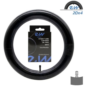 Cameră 20x4 cu valvă dreaptă pentru biciclete electrice pliabile Fat Bike Ducati SCR-E, eWheel - Img 2