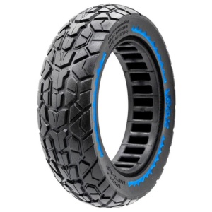 Cauciuc plin 60/70-6.5 off-road pentru trotinete electrice Siver 10 Plus, Aprilia ESR1, Motus Scooty 10, Cecotec Bongo Serie S+ MAX Infinity, Juicease ESMAX, Nedong, Negru/Albastru