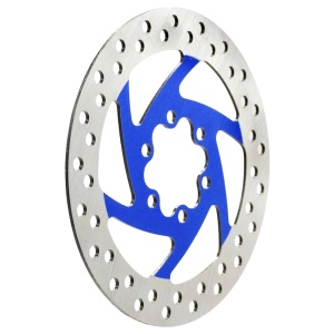 Disc frână 140 mm cu 6 prinderi pentru trotinete electrice Kukirin G2 Max, Kukirin G3/G3 Pro, Kukirin G4, Kugoo M4/M4 Pro, eWheel, Albastru + 6 șuruburi - Img 4