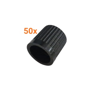 Set 50 de capace pentru valvă de tip auto, Alligator, Negru - Img 2