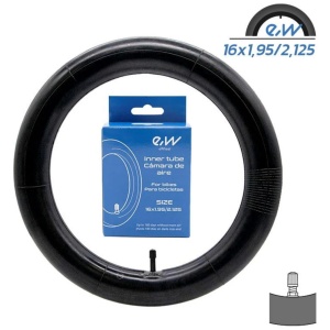 Cameră 16x1.95/2.125 VR cu valvă dreaptă (Auto), pentru biciclete, eWheel - Img 2