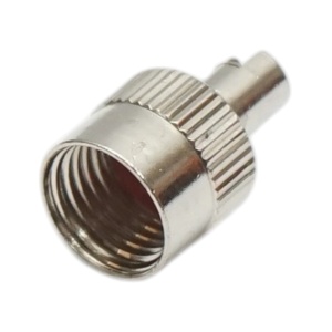 Căpăcel valvă cu cap șurubelniță, Breckner Germany, metal, argintiu - Img 2