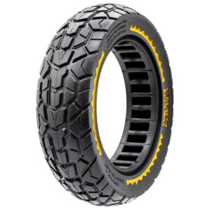 Cauciuc plin 60/70-6.5 off-road pentru trotinete electrice Ninebot F2, Ninebot Max G30, Siver 10 Plus, Xiaomi 5, Xiaomi 5 Pro, Nedong, Negru/Galben
