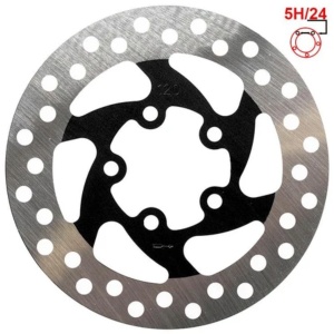 Disc frână 120 mm cu 5 prinderi pentru trotinete electrice Xiaomi Mi Pro, Xiaomi Mi Pro 2, Joyor GS5, Joyor GS9 + 5 șuruburi, eWheel, Negru - Img 4