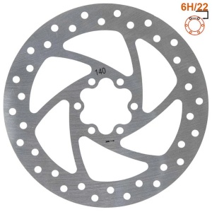 Disc frână 140 mm cu 6 prinderi pentru trotinete electrice Kukirin G2 Max, Kukirin G3/G3 Pro, Kukirin G4, Kugoo M4/M4 Pro, eWheel, Argintiu + 6 șuruburi - Img 3