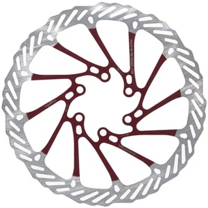 Disc frână 160 mm cu 6 prinderi pentru trotinete electrice Kukirin G2 (2025), Kukirin G2 (2026), Kukirin G4, Kukirin G4 Max, Roșu