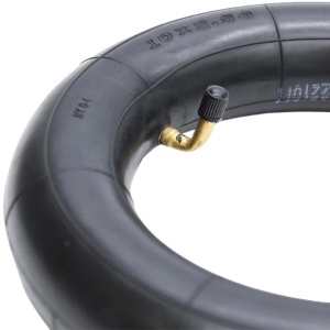 Cameră 10x2 | 10x2.125 cu valvă îndoită la 90 grade pentru trotinete electrice, Black Cat - Img 5