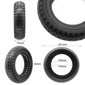 Cauciuc plin 8.5x3-5.5 pentru trotinete electrice Kukirin G2 Pro (2023), Vsett 9, Vsett 9+, Cityneye, Negru - Img 2