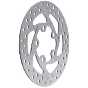 Disc frână 110 mm cu 5 prinderi pentru trotinete electrice Xiaomi Mi M365, Xiaomi Mi 1S, Xiaomi Mi Essential + 5 șuruburi, eWheel, Argintiu - Img 3
