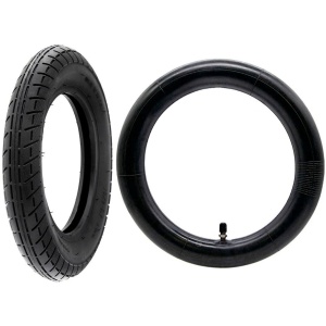 Pachet PROMO: 1 x Cauciuc 10x2-6.1 + 1 x Cameră 10x2 | 10x2.125 cu valvă dreaptă, grosime 2 mm, pentru trotinete electrice Myria MY7043