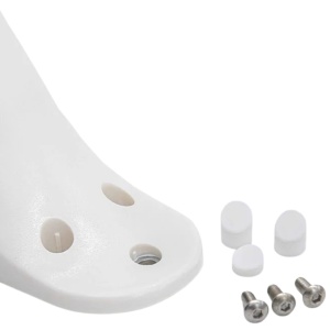 Aripă spate pentru trotinete electrice Xiaomi Mi M365, Xiaomi Mi Pro, eWheel, Alb + Cârlig + 3 șuruburi cu 3 căpăcele de protecție - Img 2