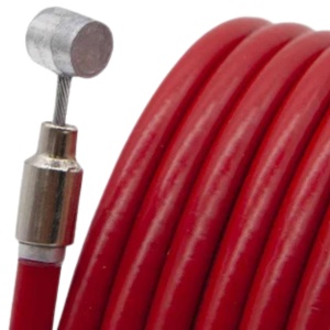 Cablu frână cu cămașă 1.75 m pentru trotinete Xiaomi Mi 1S, Xiaomi Mi 3, Xiaomi Mi Essential, Xiaomi Mi M365, eWheel, Roșu - Img 3