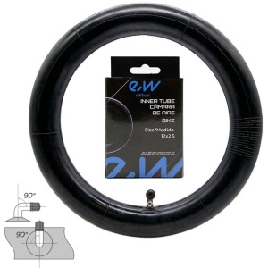 Cameră 12x2.5 cu valvă îndoită la 90 de grade, pentru trotinete electrice și alte vehicule , eWheel, Negru - Img 2
