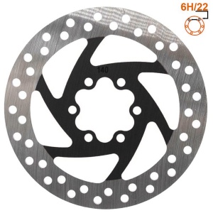 Disc frână 140 mm cu 6 prinderi pentru trotinete electrice Kukirin G2 Max, Kukirin G3/G3 Pro, Kukirin G4, Kugoo M4/M4 Pro, eWheel, Negru + 6 șuruburi - Img 3