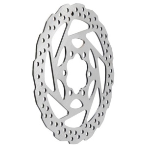 Disc frână 180 mm cu 6 prinderi pentru trotinete electrice + 6 șuruburi, eWheel, Argintiu - Img 3