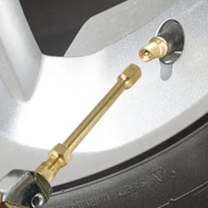Extensie metalică valvă 10 cm, compatibilă cu valve auto (Schrader), Chserok - Img 4
