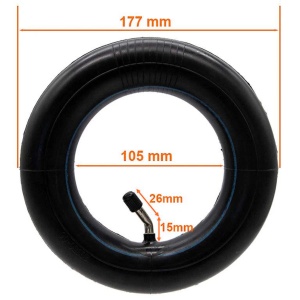 Pachet PROMO: 1 x Cauciuc 200x50 + 1 x Cameră 200x50 cu valvă îndoită la 45 de grade, pentru trotinete electrice Joyor A1/F1/F3/F5 și cărucioare - Img 8