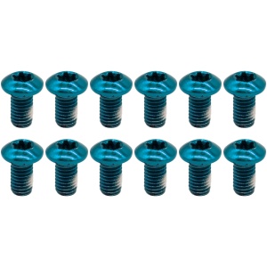 Set 12 șuruburi M5x10 mm pentru disc de frână pentru trotinete electrice și biciclete, eWheel, Albastru
