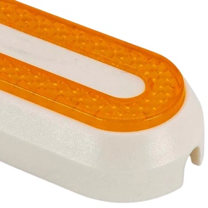 Set 4 capace roți față și spate cu elemente reflectorizante pentru trotinete electrice Xiaomi Mi M365/1S/3/Essential/Pro/Pro 2, eWheel, Alb/Galben - Img 3