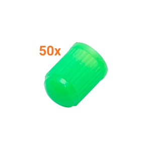 Set 50 de capace pentru valvă de tip auto, Verde - Img 2
