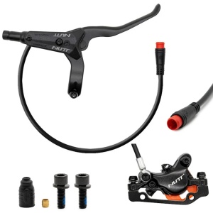 Set frâne hidraulice Nutt, kit A5-D, Față-Stângă: 1 x etrier + 1 x manetă frână, compatibil cu trotinete electrice Kukirin G4