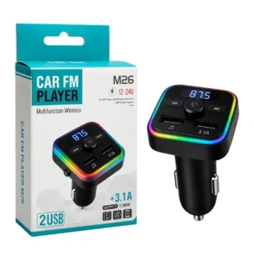 Modulator FM M26 Bluethoot cu led