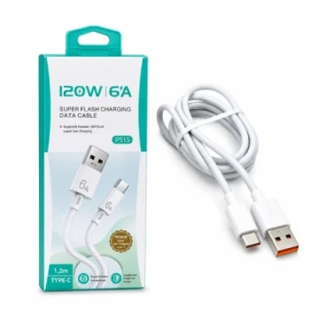 Cablu de date 120W 6A USB - Type C