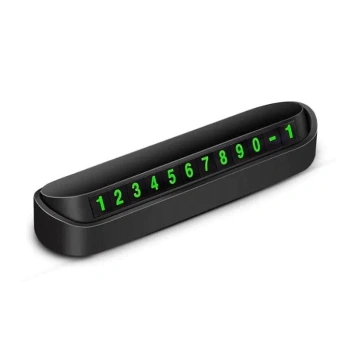 Suport număr telefon fosforescent auto