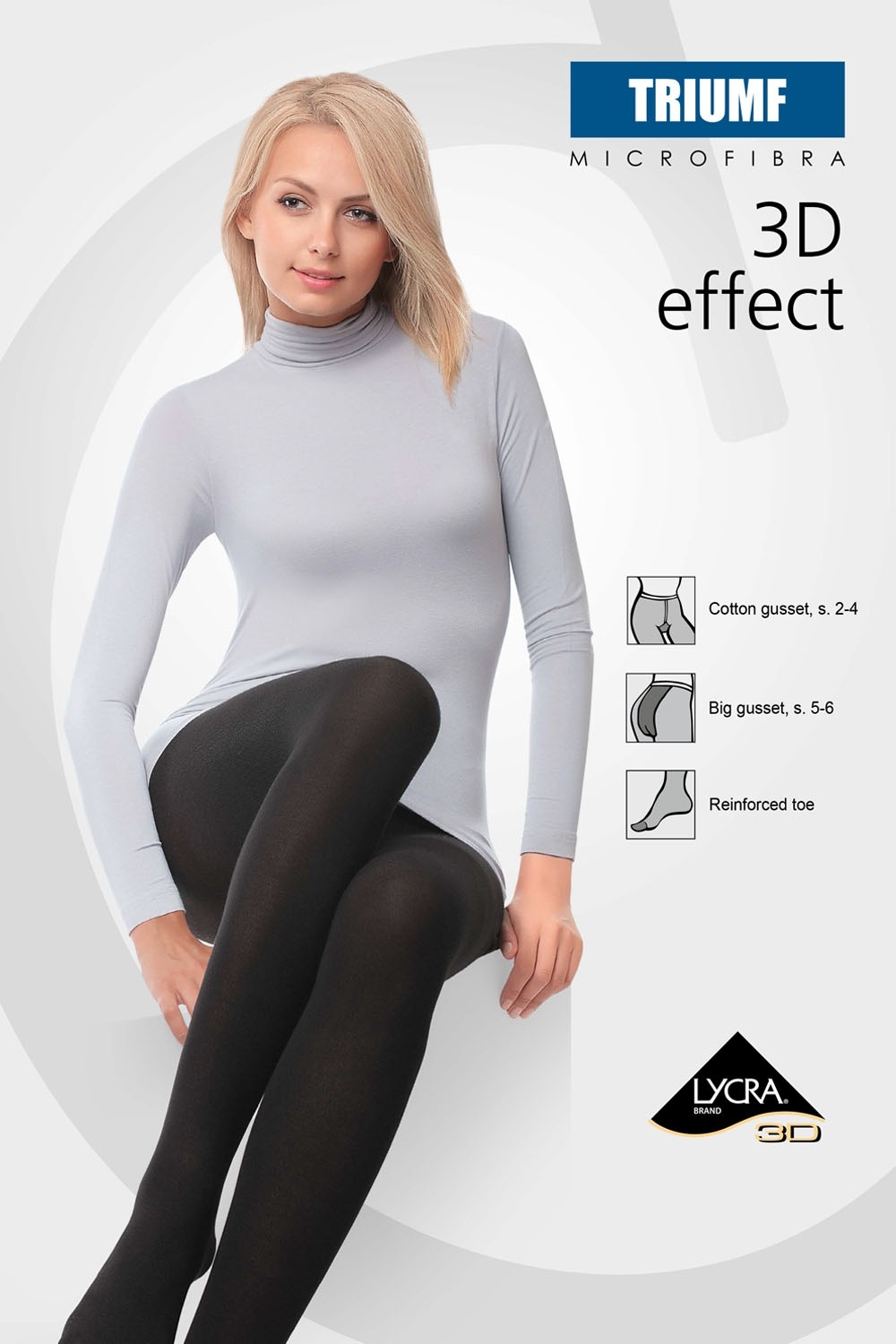 Ciorap Gros din Microfibră cu Efect 3D Triumf Conte Elegant