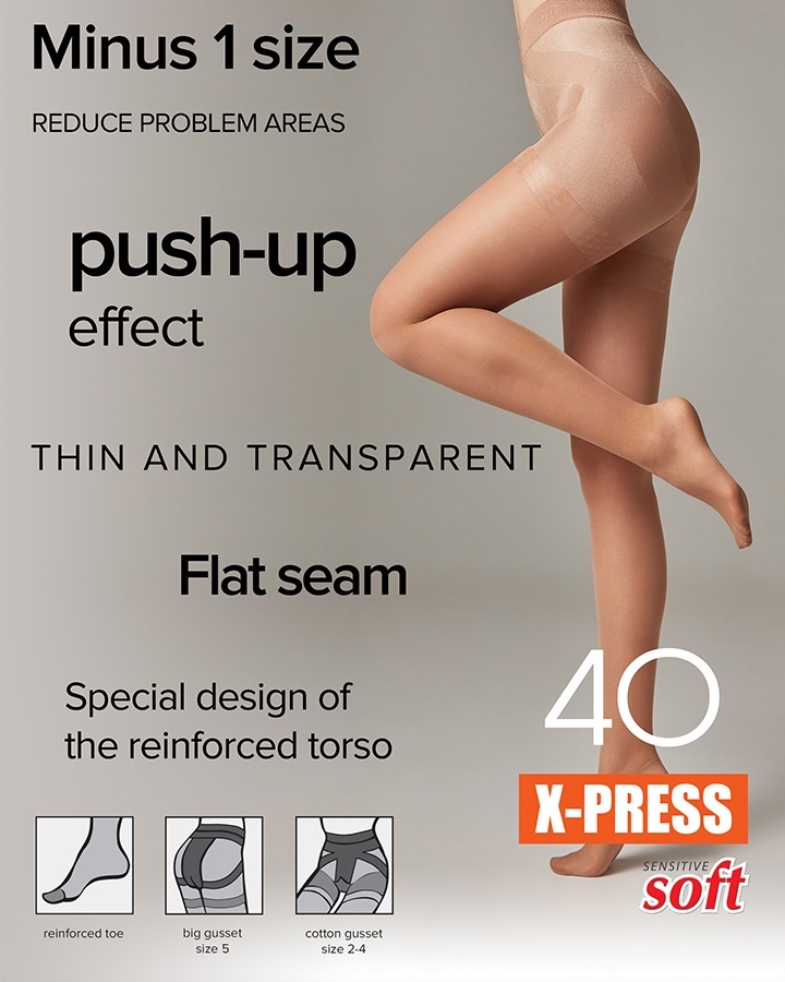 Ciorapi Modelatori cu efect de push-up X-press Conte Elegant