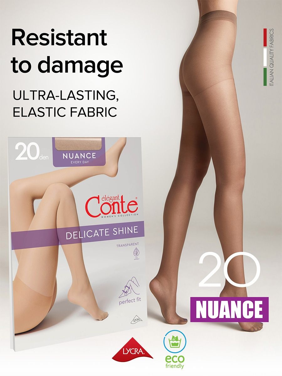Dresuri Fine și Elastice Nuance 20 Den (Ambalaj nou euro-plic), main