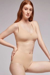 Chilot basic cu talie inalta din bumbac organic EKO, Gisela 1/0225 - Img 2
