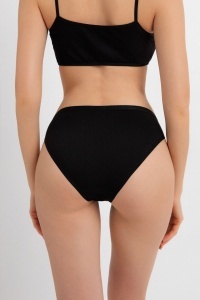Chiloți bikini, din bumbac premium, Conte Comfort LB 5571 Nero spate
