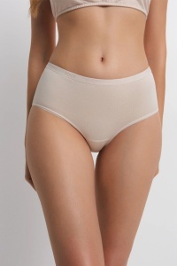 Chiloți bikini, din bumbac premium, Conte Comfort LB 5573 Natural fata