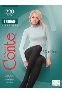 Ciorap Gros din Microfibră cu Efect 3D Triumf 220 Den - Img 7