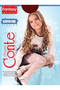 Ciorapi copii subțiri cu model floral, Karolina 20 Den