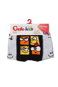 Ciorapi subțiri din bumbac cu model emoji, Conte Kids Tip-Top 495 - Img 6