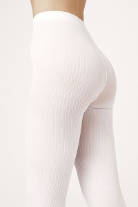 Colanți opaci cu model în dungi fine (ribbed), Conte Fantasy Casual 100 Den - Img 6