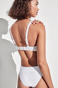 Costum baie din 2 piese, material structurat cu buline, Gisela 2/30004 - Img 4