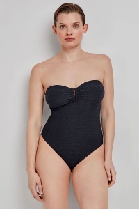 Costum de baie întreg, fără arcuri, din material texturat, Gisela 2/30232 - Img 4
