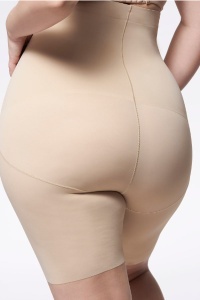 Pantaloni modelatori invizibili, cu talie foarte înaltă, Julimex 269 Piele fese