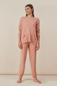 Set pijama din tricotaj ribbed, 2 piese, Gisela 3/1813