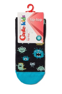 Șosete copii cu model haios monștri, Conte Kids Tip-Top 394 - Img 4