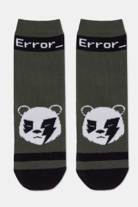 Șosete copii flaușate cu model "Bear Error", Conte Kids Sof-Tiki 597 - Img 2